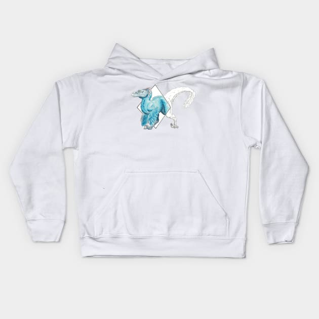 Diamond Raptor Kids Hoodie by WorksofGrace